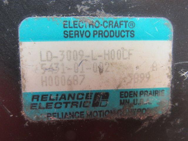 Reliance Electric LD-3009-L-H00CF Servo Motor
