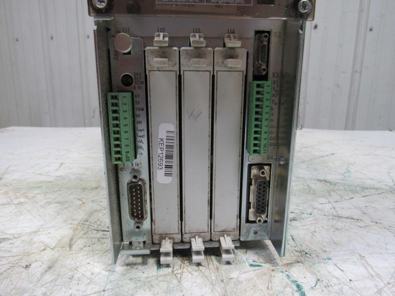 Indramat DDS02.1-W200-DA02-01-FW 300VDC Digital AC Servo Controller