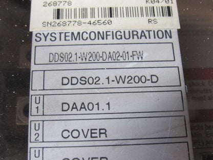 Indramat DDS02.1-W200-DA02-01-FW 300VDC Digital AC Servo Controller