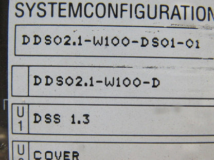 Indramat DDS02.1-W100-D 300VDC Digital AC Servo Controller