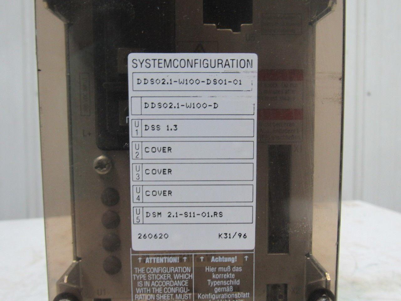 Indramat DDS02.1-W100-D 300VDC Digital AC Servo Controller