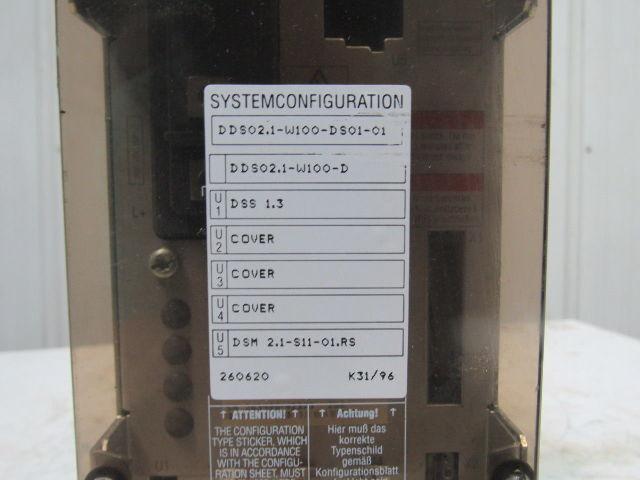 Indramat DDS02.1-W100-D 300VDC Digital AC Servo Controller