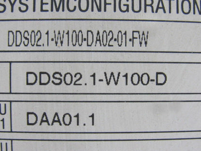 Indramat DDS02.1-W100-D 300VDC AC Servo Controller FWC: DSM2.1-ASE-02V07-MS
