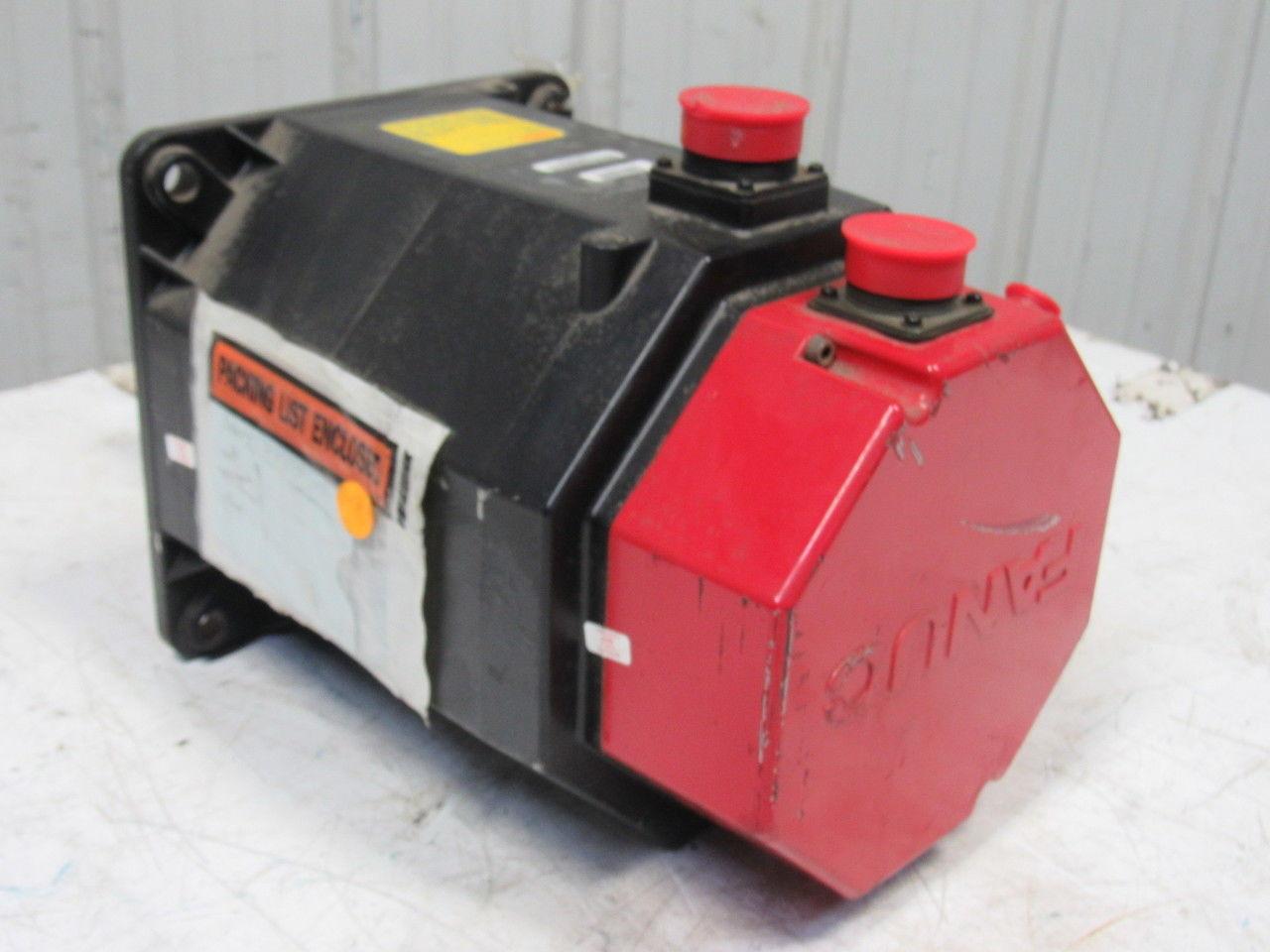 Fanuc A06B-0353-B831 135V 38Nm Stall Torque 3Ph Permanent Magnet AC Servo Motor