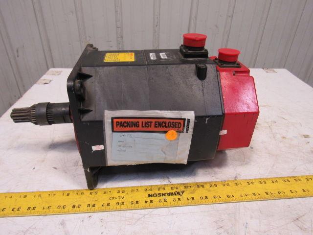 Fanuc A06B-0353-B831 135V 38Nm Stall Torque 3Ph Permanent Magnet AC Servo Motor