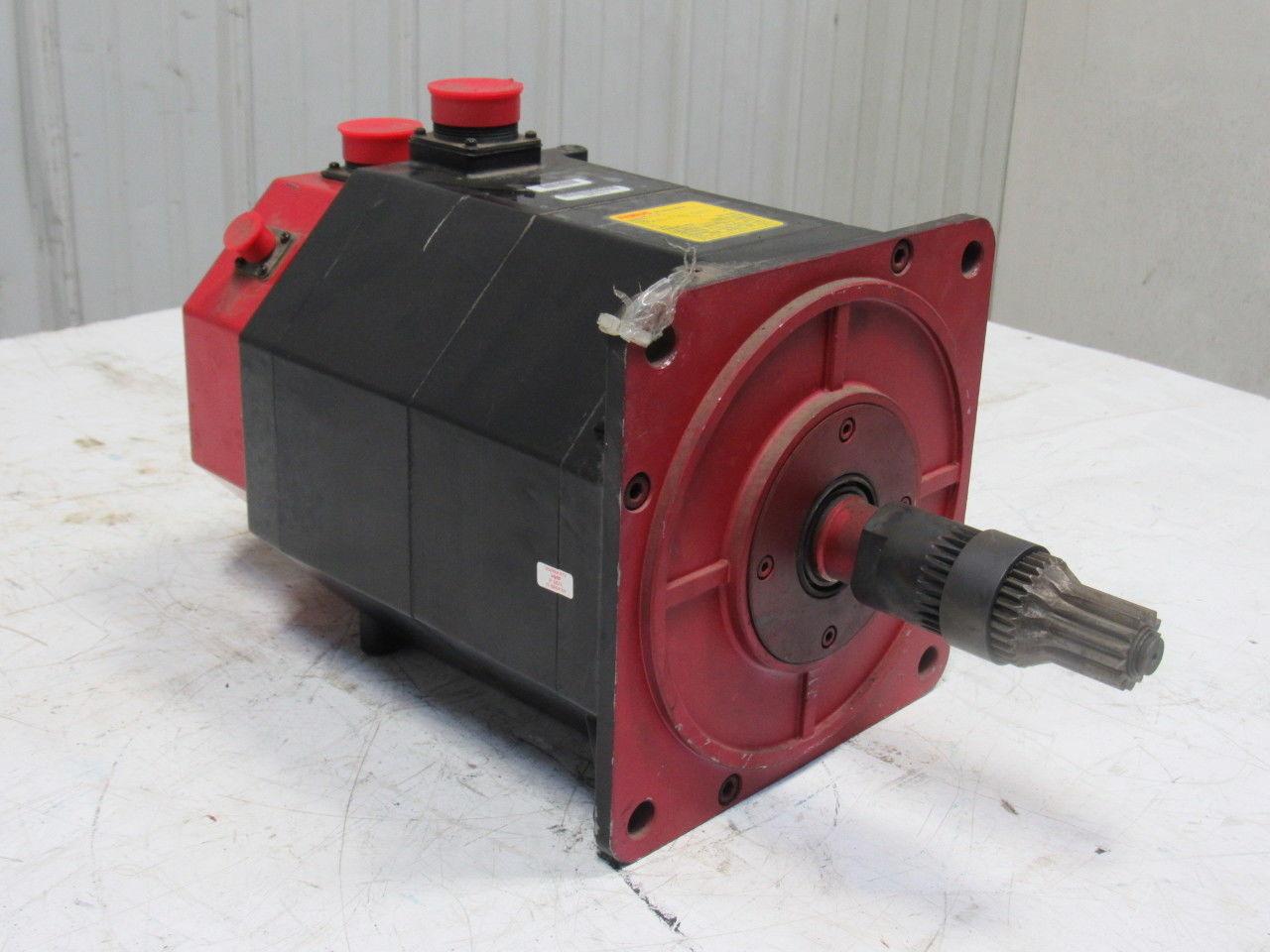 Fanuc A06B-0353-B831 135V 38Nm Stall Torque 3Ph Permanent Magnet AC Servo Motor