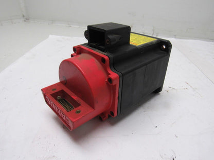 Fanuc A06B-0371-B069 90V 1.0Nm Stall 3Ph 3000RPM Perm Magnet AC Servo Motor