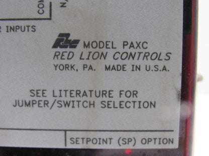Red Lion Controls PAXC LED Digital Panel Meter