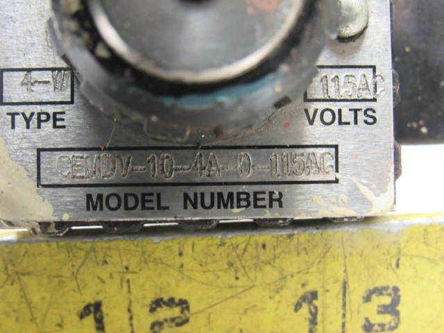 Continental Hydraulics CEMDV-10-4A-0-115AC Solenoid Valve 4-way Direct Acting
