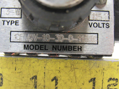 Continental Hydraulics CEMDV-10-3D--115AG SOLENOID VALVE 3-WAY DIRECT ACTING