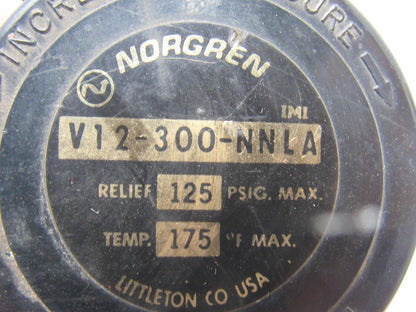 Norgren V12-300-NNLA Pneumatic Air Regulator 125PSI 3/8"NPT