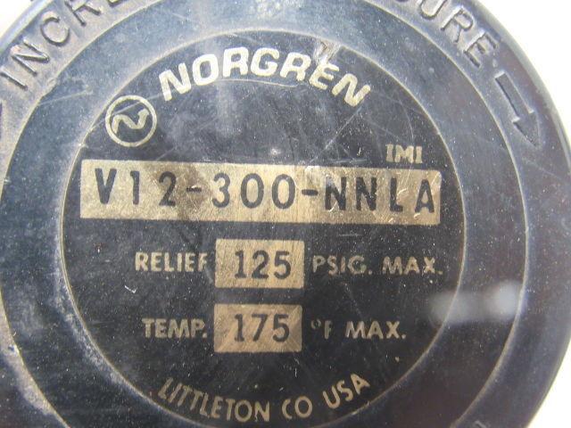 Norgren V12-300-NNLA Pneumatic Air Regulator 125PSI 3/8"NPT