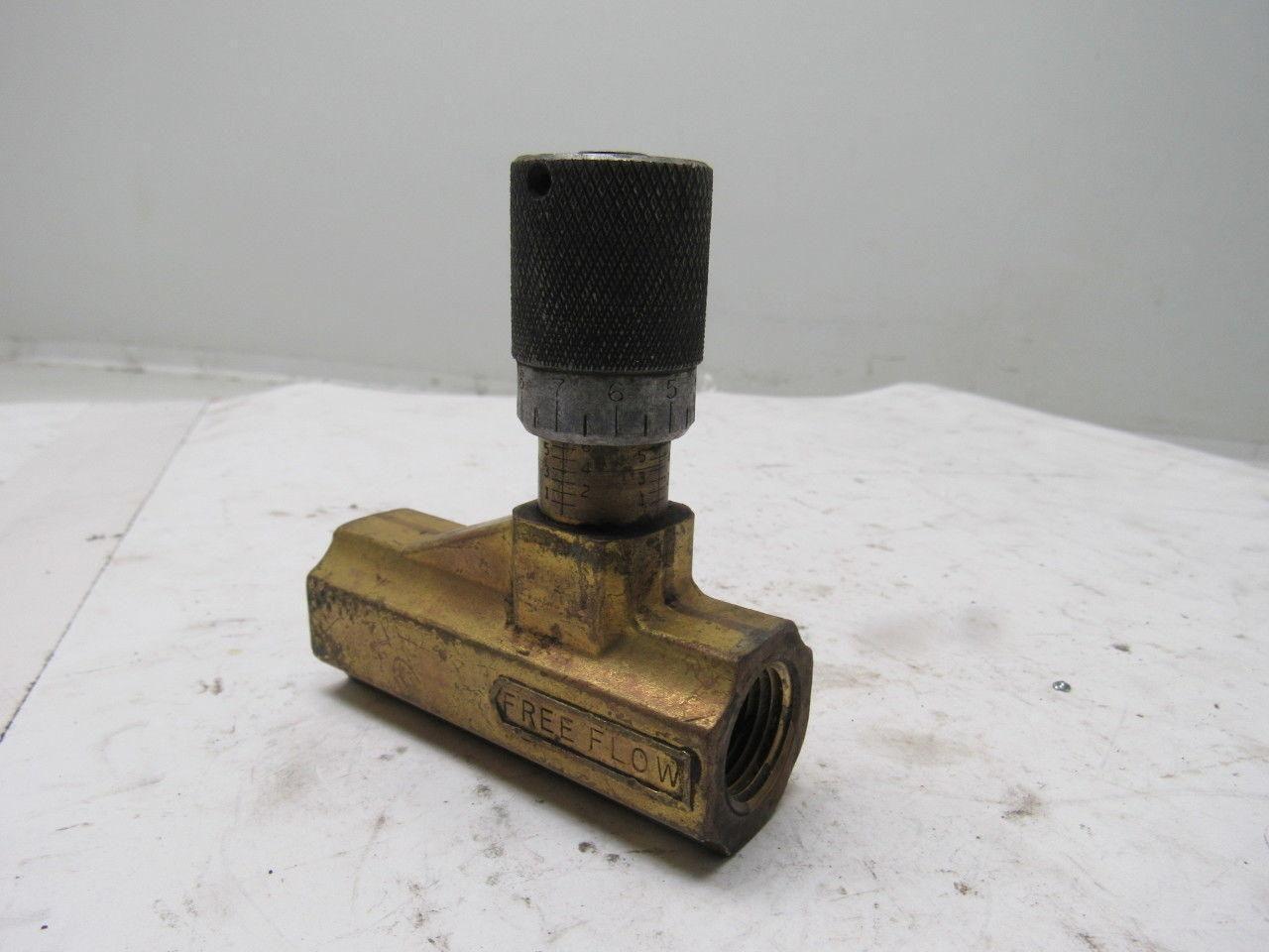 Schrader 337-1003 15-140 PSI Metered Flow Control Valve 1/2" Lot Of 2