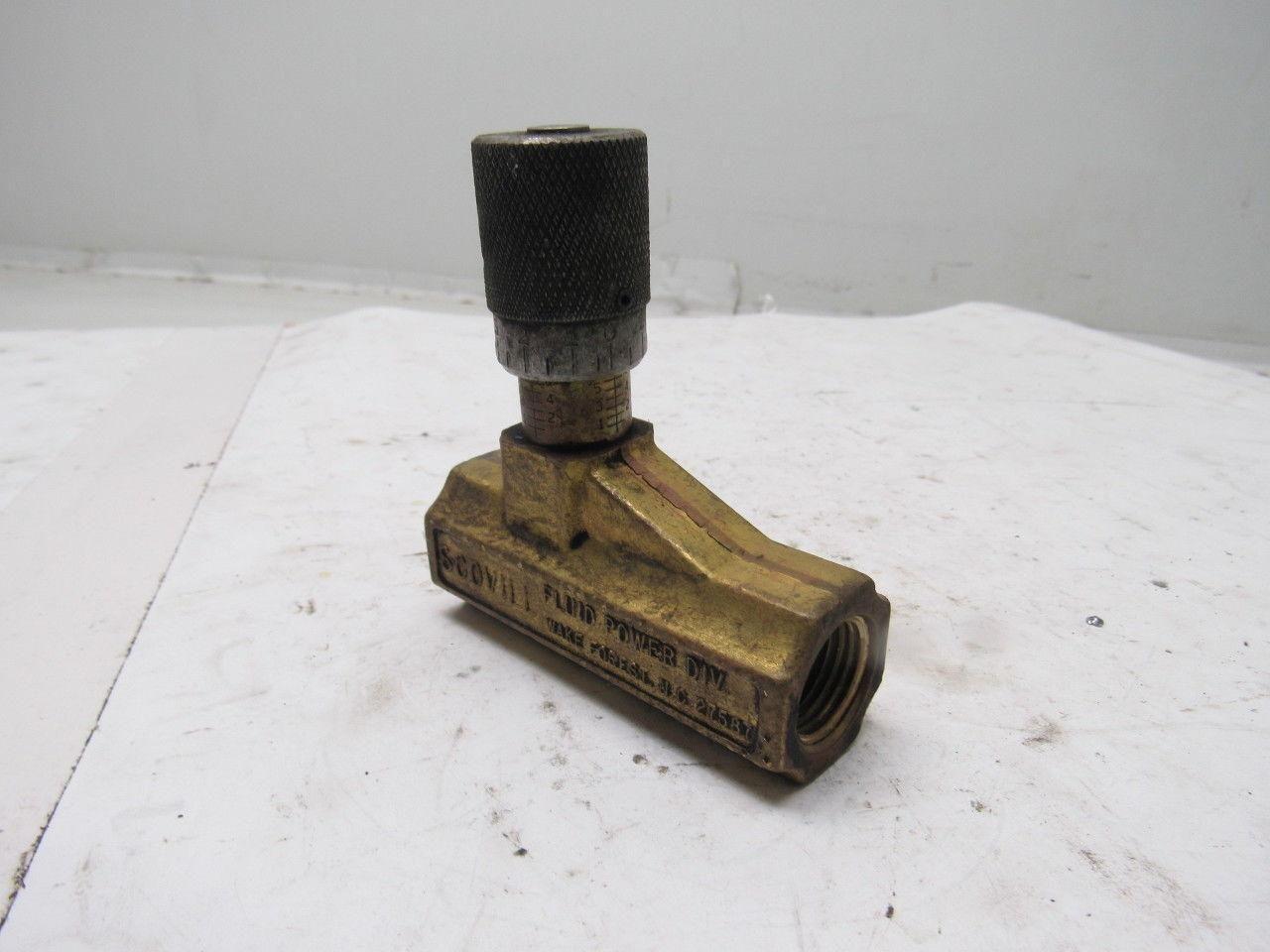 Schrader 337-1003 15-140 PSI Metered Flow Control Valve 1/2" Lot Of 2