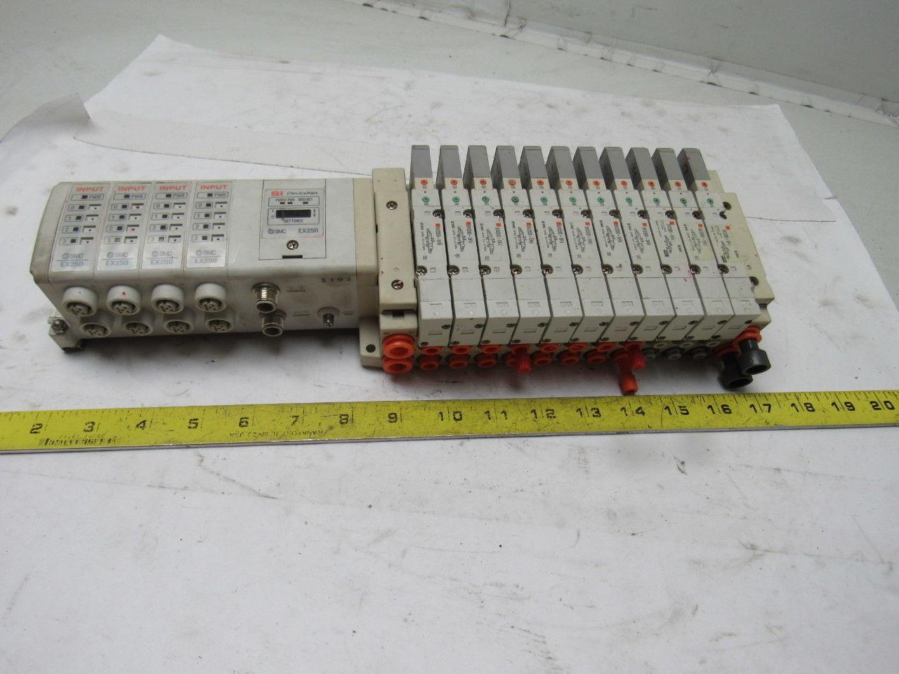 SMC EX250 Manifold Assembly (11) SV2300-5FV (4) IE2 (1) SDN1 Panasonic Robot