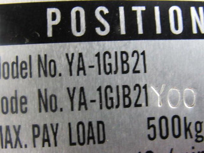 Panasonic YA-1GJB21 125 kg Robotic Robot Positioner