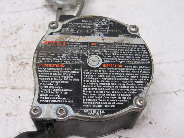 Rebel Protects AD111BR 11' Self Retracting Safety Lifeline Fall Protection