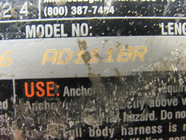 Rebel Protects AD111BR 11' Self Retracting Safety Lifeline Fall Protection