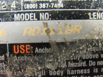 Rebel Protects AD111BR 11' Self Retracting Safety Lifeline Fall Protection