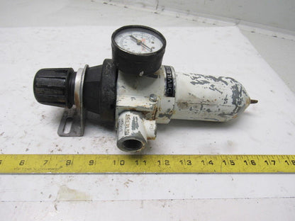 Devilbiss HLT-510 Pneumatic Filter Regulator 1/2" In 1/4" out 250 PSI max.