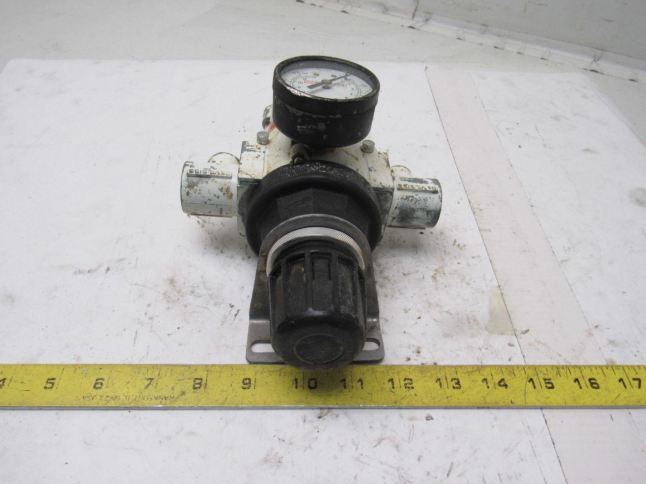 Devilbiss HLT-510 Pneumatic Filter Regulator 1/2" In 1/4" out 250 PSI max.