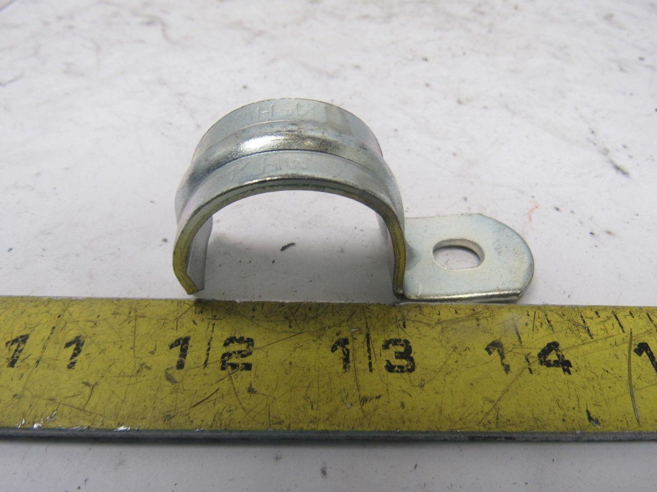 1" One Hole Plated Conduit/Pipe Hanger Clamp lot of 45
