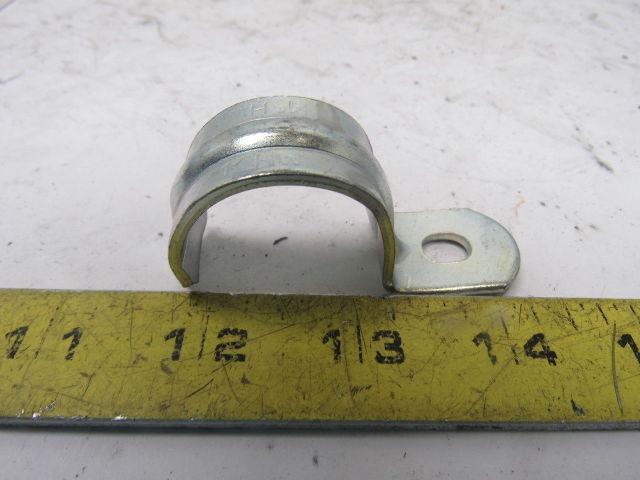 1" One Hole Plated Conduit/Pipe Hanger Clamp lot of 45