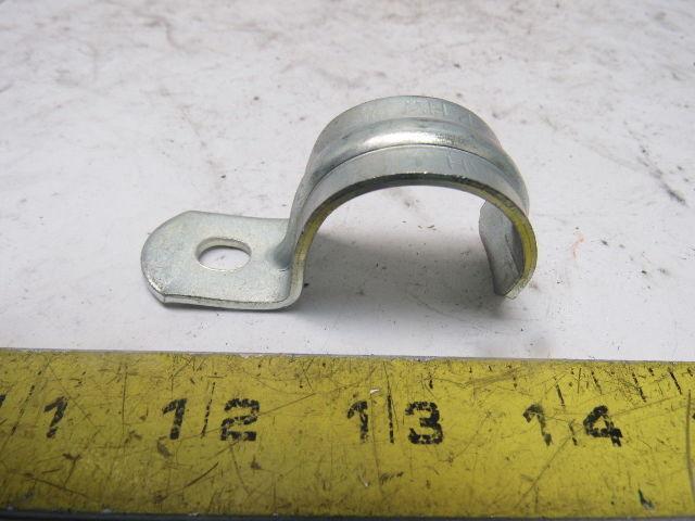 1" One Hole Plated Conduit/Pipe Hanger Clamp lot of 45