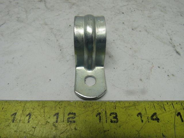 1" One Hole Plated Conduit/Pipe Hanger Clamp lot of 45