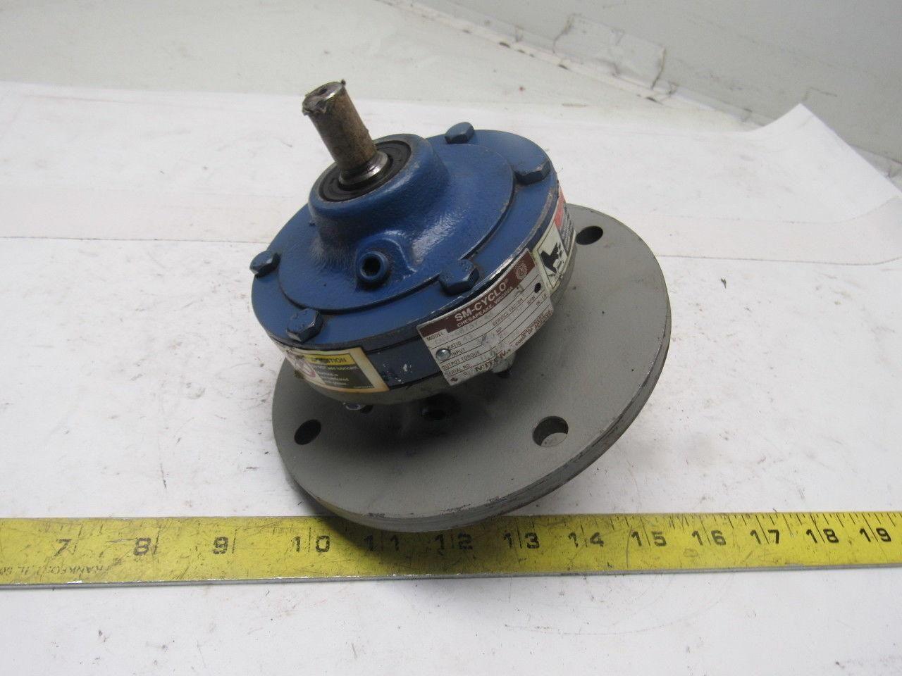 Sumitomo CNV-6075Y-43 43:1 Ratio 1750RPM .3Hp Input 40RPM Output Gea Reducer