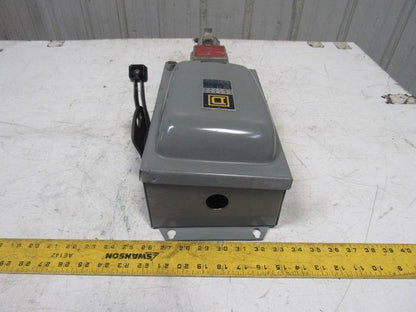 Square D Pyle YXA13032-G 600V 20Hp 30A 3Ph Fused 3 Pole Disconnect 4P Plug