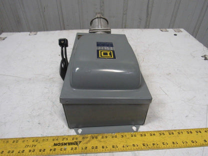 Square D Pyle H362AWK JRCBB-36036 60A 600V 3P Fused Disconnect W/ Style J Plug