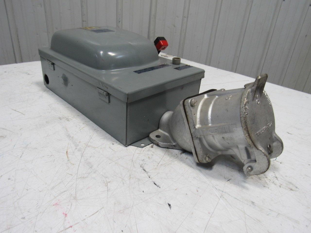 Square D Pyle H362AWK JRCBB-36036 60A 600V 3P Fused Disconnect W/ Style J Plug