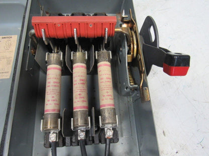 Square D Pyle H362AWK JRCBB-36036 60A 600V 3P Fused Disconnect W/ Style J Plug