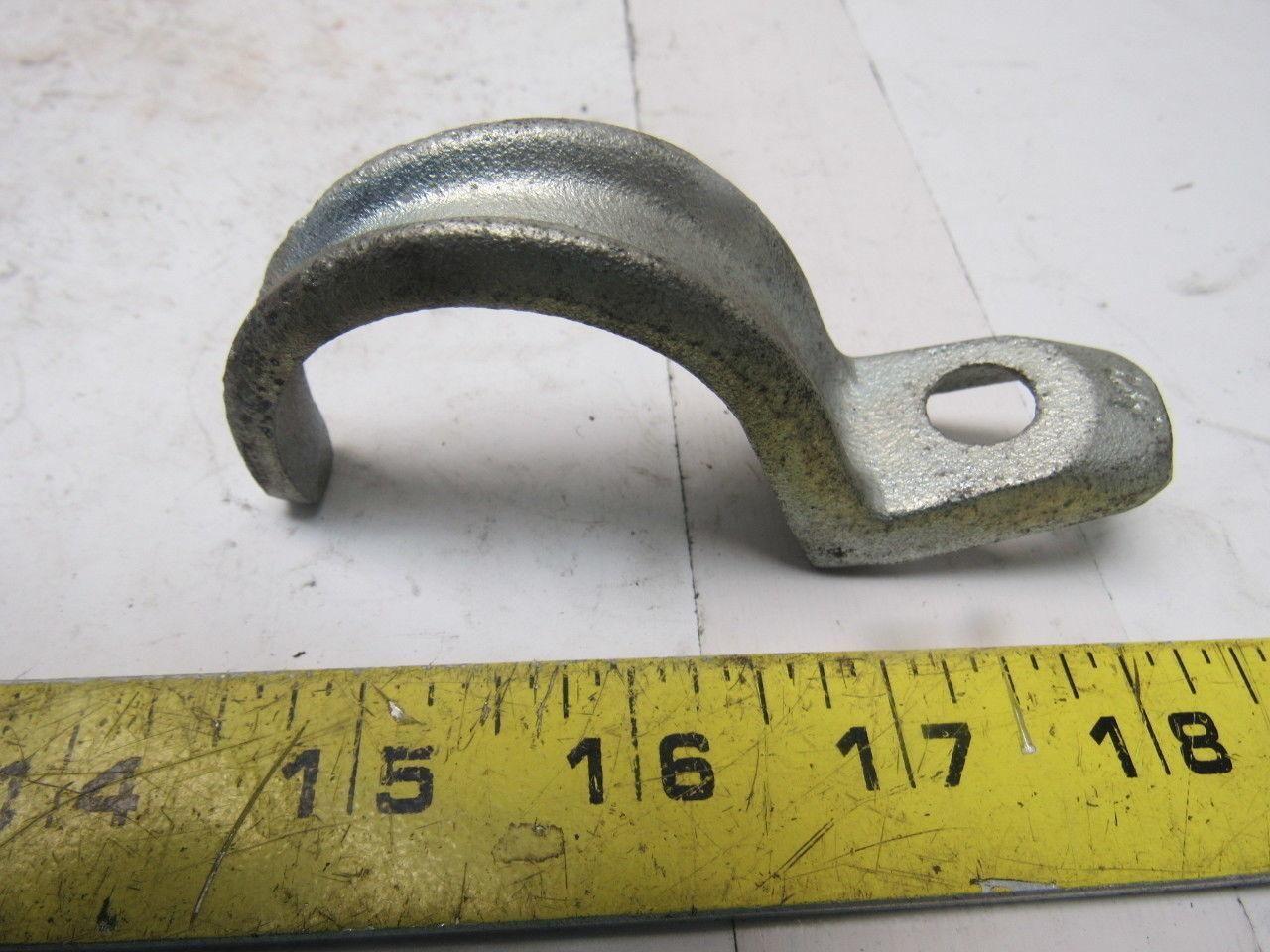 1-1/2" Rigid Conduit Clamp One-Hole Pipe Strap Malleable Iron Lot of 10