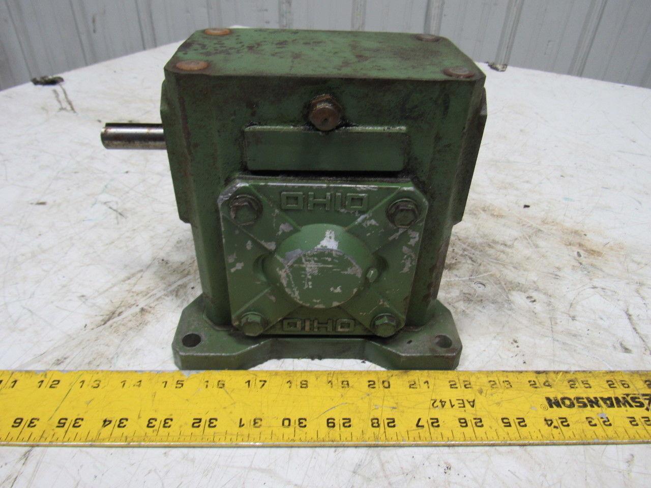 Ohio B 206 50:1 Ratio 1750RPM .49Hp Input 35RPM LH Output Gear Reducer
