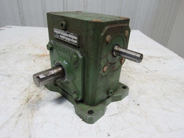 Ohio B 206 50:1 Ratio 1750RPM .49Hp Input 35RPM LH Output Gear Reducer