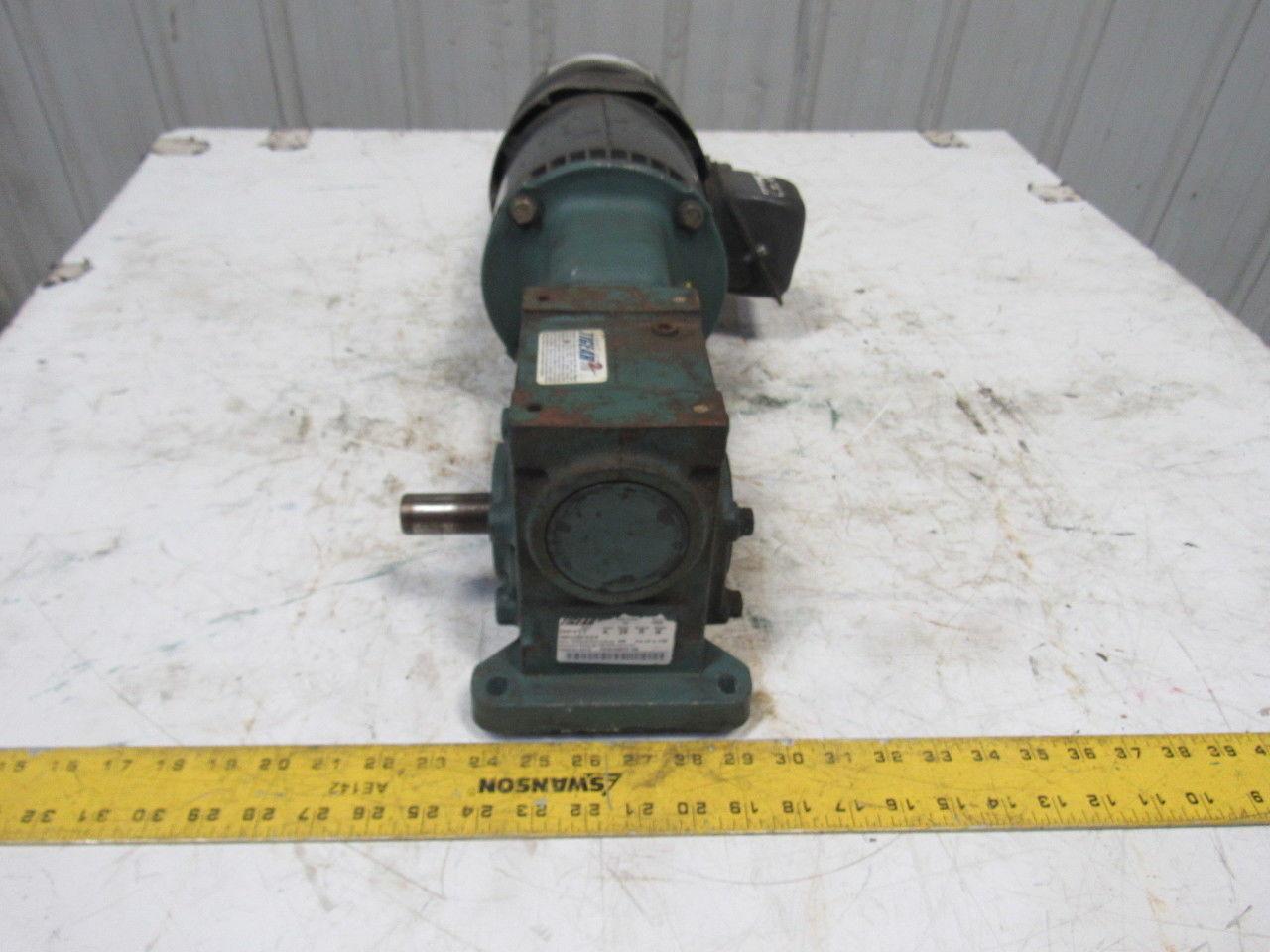 Dodge Tigear #17 1/2Hp Gear Motor Speed Reducer 26:1 Ratio W/Brake