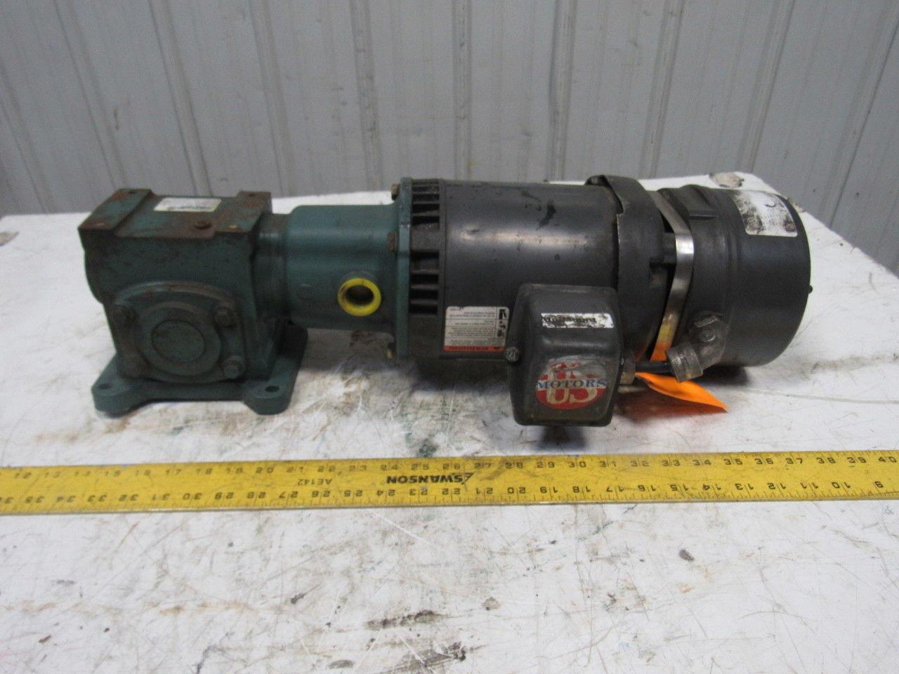 Dodge Tigear #17 1/2Hp Gear Motor Speed Reducer 26:1 Ratio W/Brake