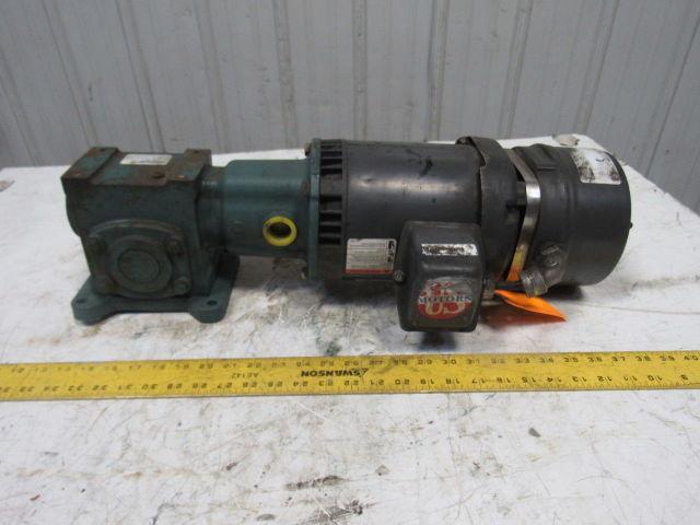 Dodge Tigear #17 1/2Hp Gear Motor Speed Reducer 26:1 Ratio W/Brake