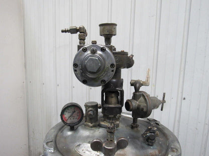 Devilbiss QM5095-3 10 Gallon Galvanized Steel Pressure Pot Feed Tank W/Agitator