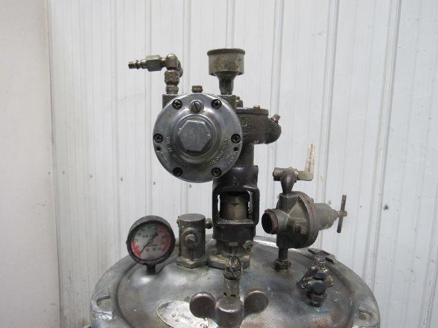 Devilbiss QM5095-3 10 Gallon Galvanized Steel Pressure Pot Feed Tank W/Agitator