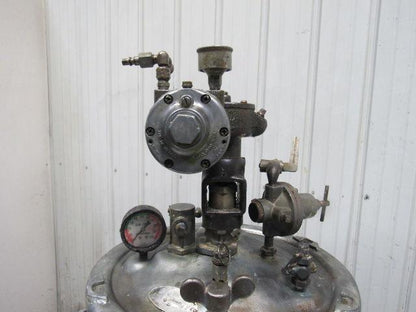Devilbiss QM5095-3 10 Gallon Galvanized Steel Pressure Pot Feed Tank W/Agitator