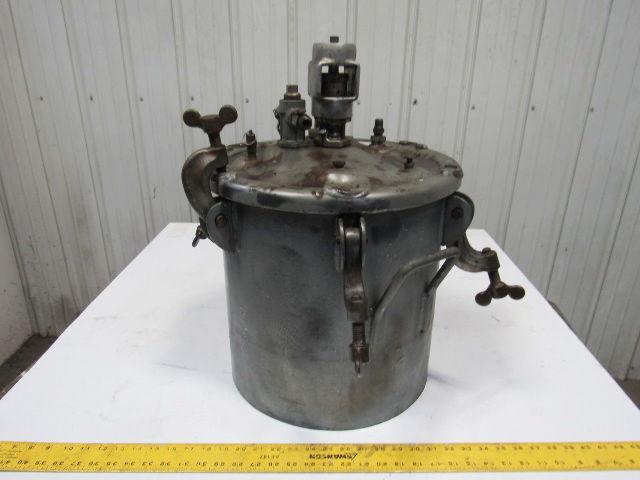 5 Gallon Galvanized Steel Pressure Pot Tank W/Agitator