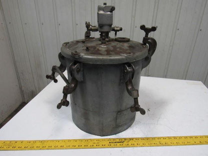 5 Gallon Galvanized Steel Pressure Pot Tank W/Agitator