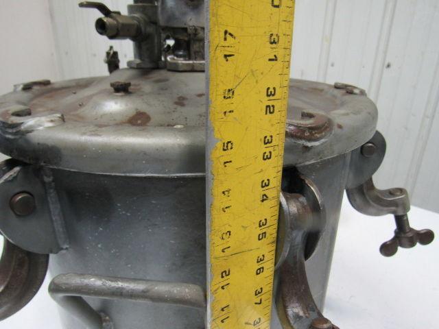 5 Gallon Galvanized Steel Pressure Pot Tank W/Agitator