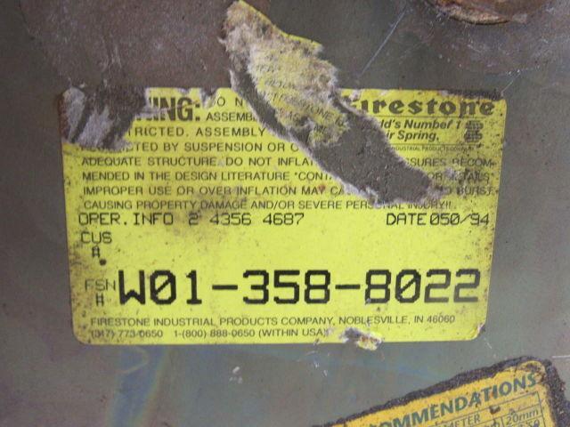 Firestone W01-358-8022 Airbag/Airspring Suspension 12-3/4" Diameter 5" Collapsed