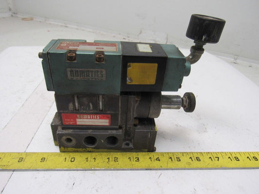 Pneumatics 153SA415K Pneumatic Solenoid Valve W/Flow Control & Base