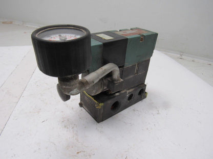 Pneumatics 153SA415K Pneumatic Solenoid Valve W/Flow Control & Base