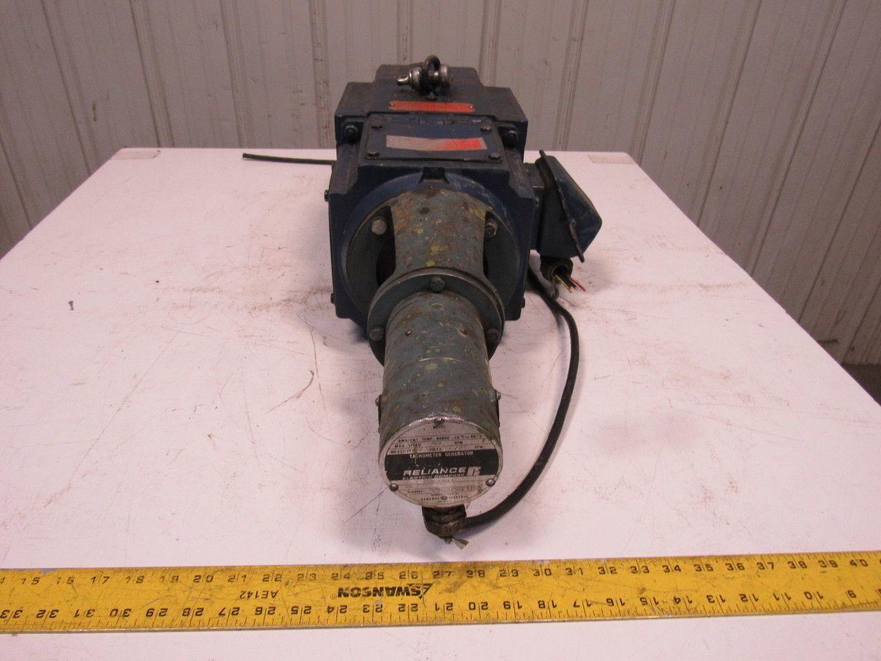 Reliance Electric T18P1322A-BY 180VDC Motor 3 Hp 1750RPM W/Tac/Gen